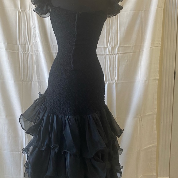 Preowned black ruffled layered dance outfit size 2-4 - Picture 7 of 11
